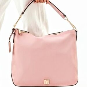 Nwt luxury VS dusty pink gold tone chain recycled vegan bag limited ed